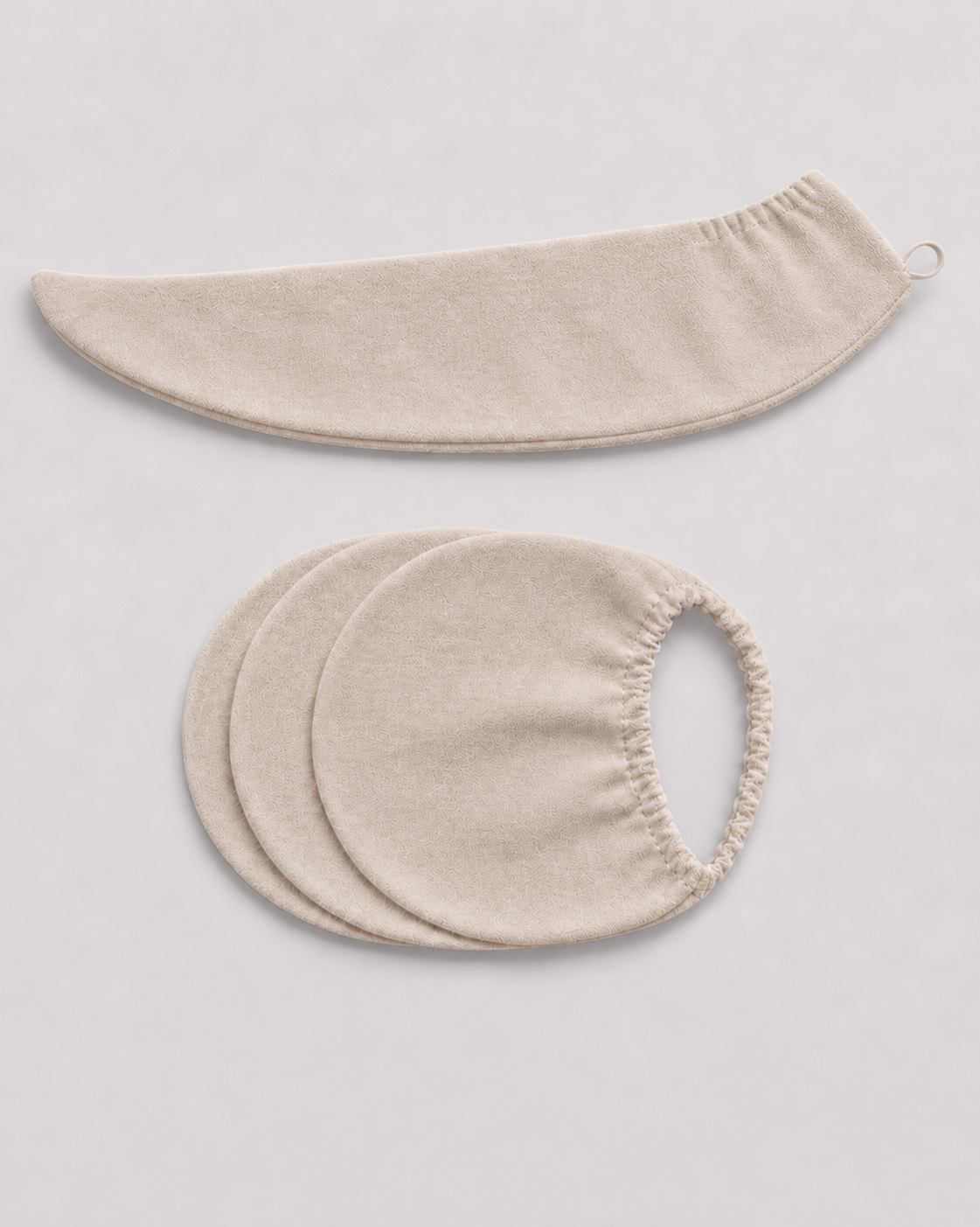 Oatmilk Luma 3-layer hair towel wrap product view
