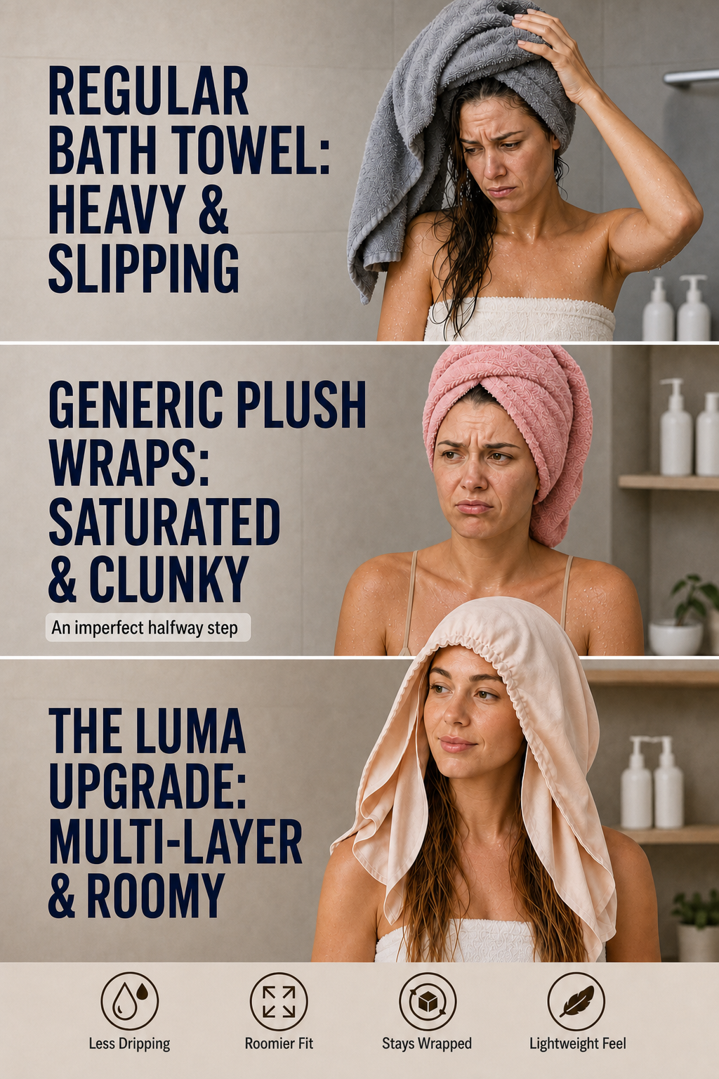 Luma 3-layer hair towel wrap feature image